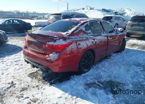2014 Infiniti Q50 Premium из США, поврежденный, VIN JN1BV7AR6EM687455